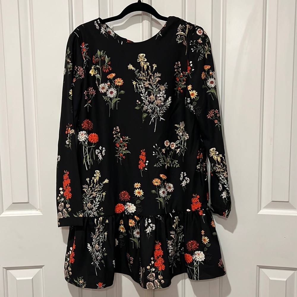 Philosophy Republic black floral dress. Size small